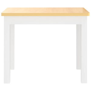 vidaXL Ensemble de 3 meubles de salon pour enfants MDF blanc et beige
