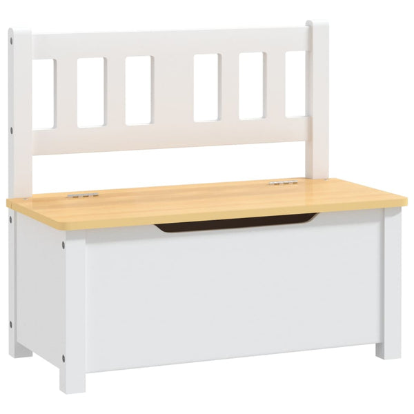 4-tlg. Kinder Sitzgruppe Weiß/Beige