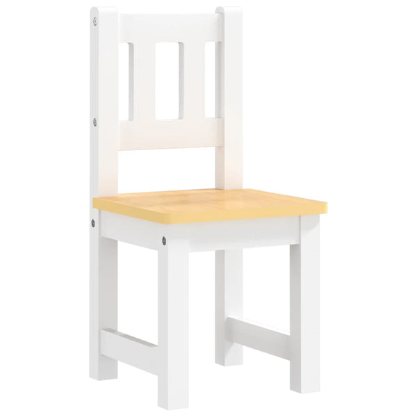 4-tlg. Kinder Sitzgruppe Weiß/Beige
