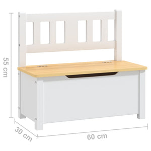 4-tlg. Kinder Sitzgruppe Weiß/Beige