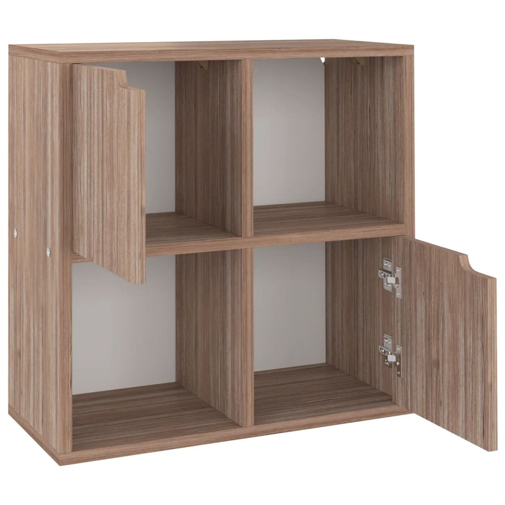 Bücherregal Grau Sonoma-Eiche 60 cm
