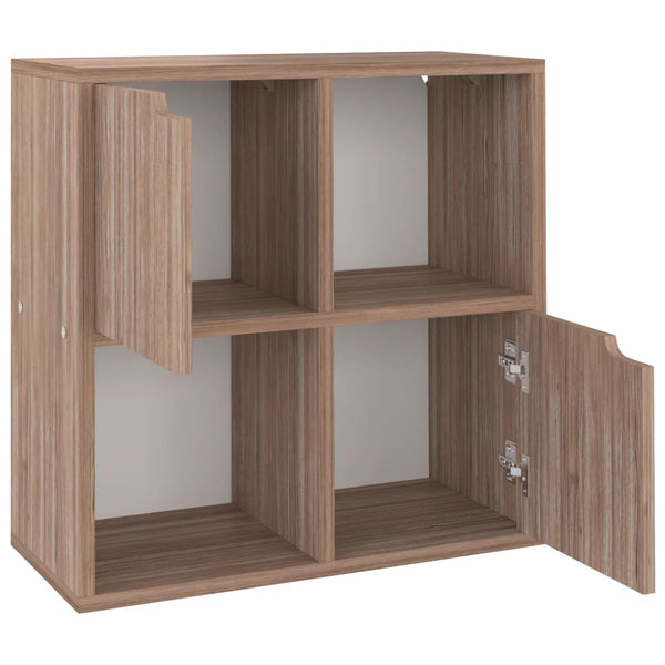 Bücherregal Grau Sonoma-Eiche 60 cm