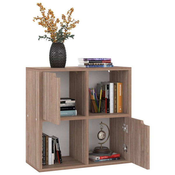 Bücherregal Grau Sonoma-Eiche 60 cm