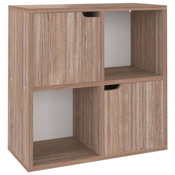 Bücherregal Grau Sonoma-Eiche 60 cm