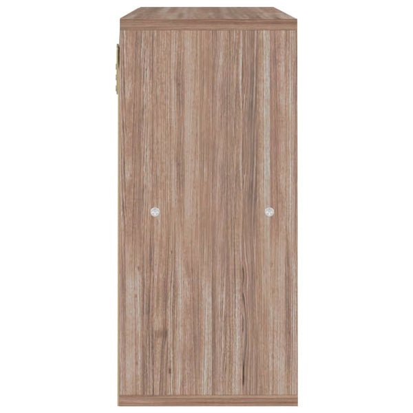 Bücherregal Grau Sonoma-Eiche 60 cm