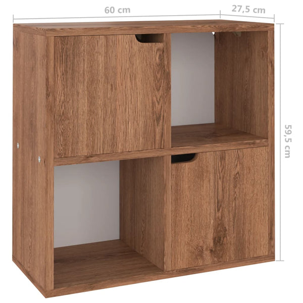 Bücherregal Braun Eichen-Optik