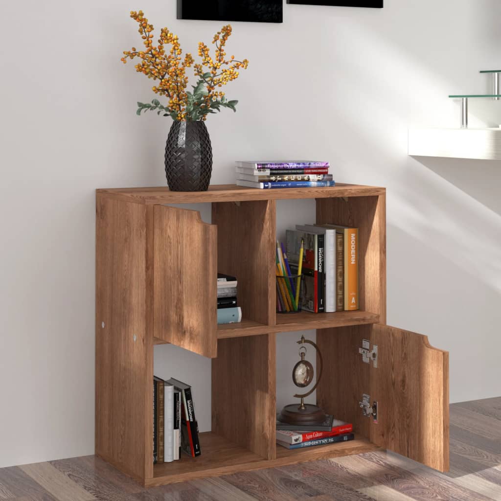 Bücherregal Braun Eichen-Optik