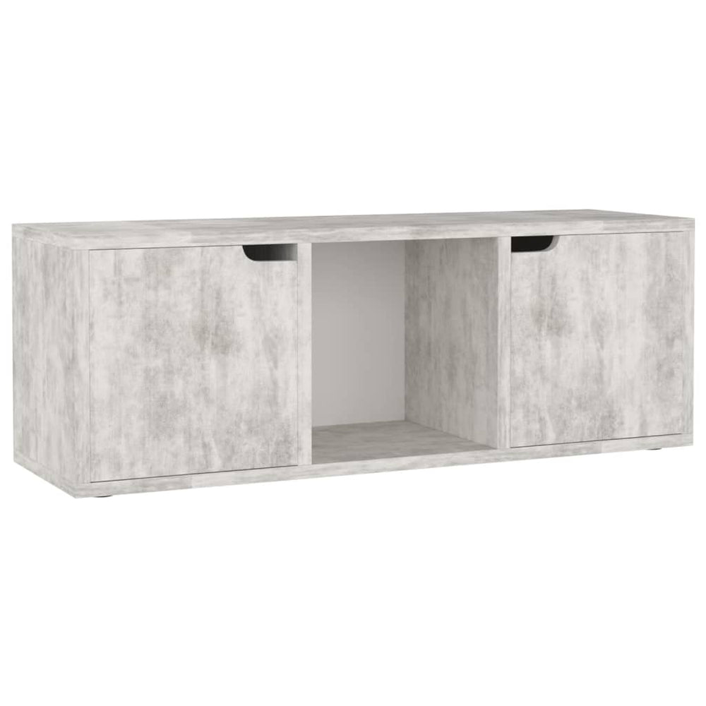 Meuble TV vidaXL gris béton 88,5x27,5x30,5 cm bois d'ingénierie