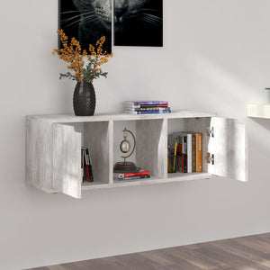 Betongrauer TV-Schrank, 88,5 cm