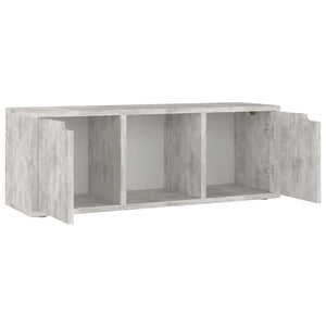 Betongrauer TV-Schrank, 88,5 cm