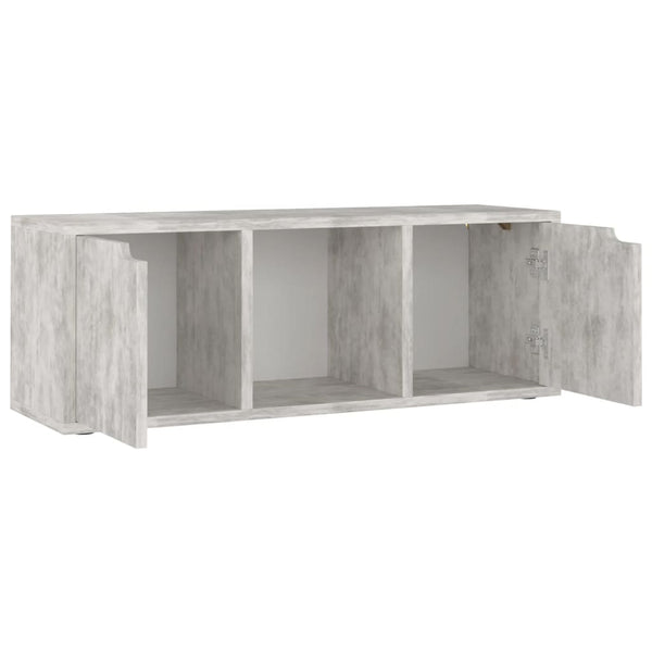 Betongrauer TV-Schrank, 88,5 cm