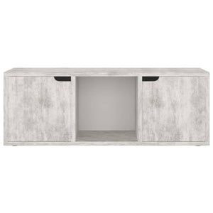 Betongrauer TV-Schrank, 88,5 cm