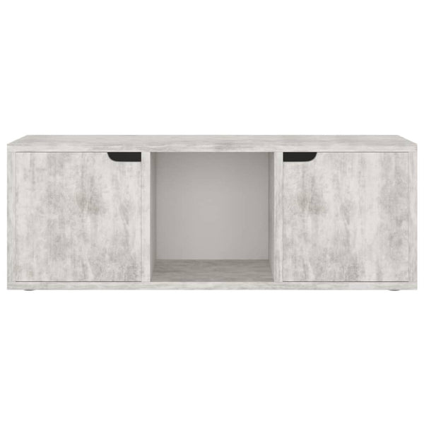 Betongrauer TV-Schrank, 88,5 cm