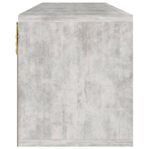 Betongrauer TV-Schrank, 88,5 cm