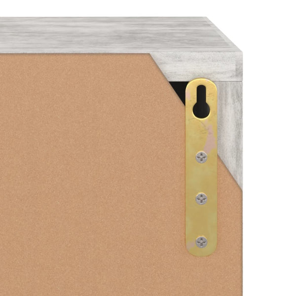 Betongrauer TV-Schrank, 88,5 cm