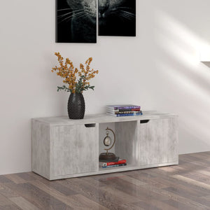 Betongrauer TV-Schrank, 88,5 cm