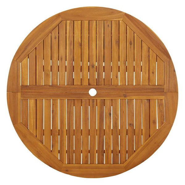 Klappbarer Gartentisch 110 cm Massivholz Akazie