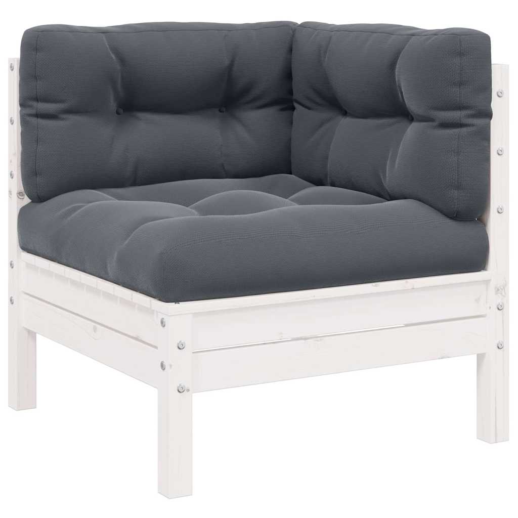 Garten Ecksofa Kiefer Massivholz mit Kissen