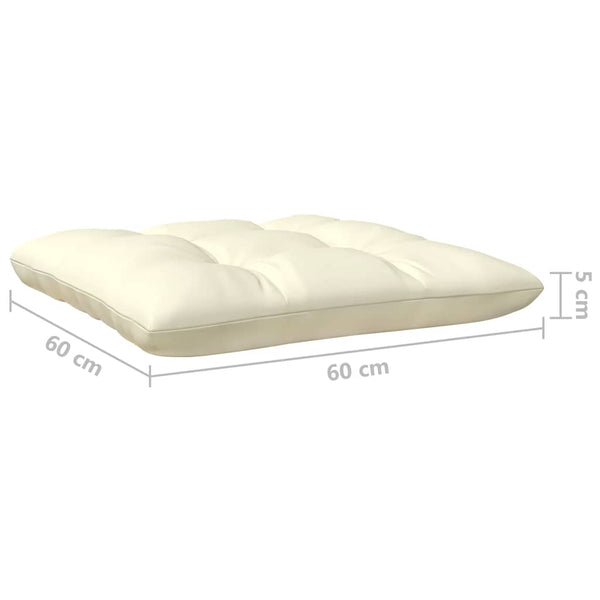 Garten Mittelsofa Kiefer mit Kissen Honigbraun