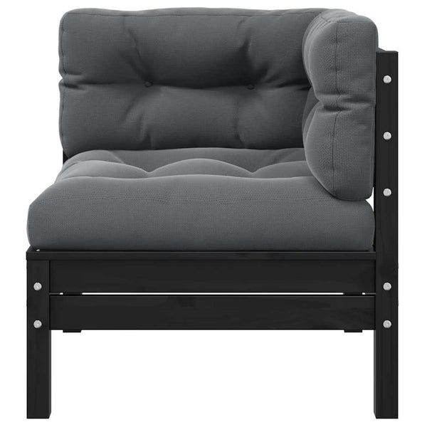 2-Sitzer Gartensofa mit Kissen, Grau