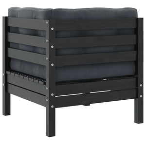 2-Sitzer Gartensofa mit Kissen, Grau