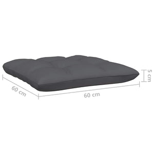 2-Sitzer Gartensofa mit Kissen, Grau