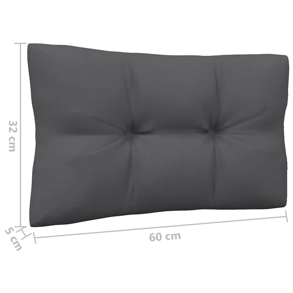 2-Sitzer Gartensofa mit Kissen, Grau
