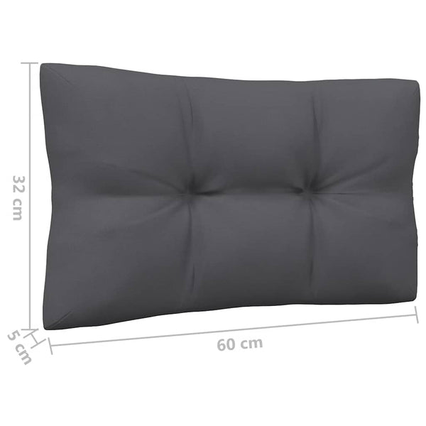 Schwarzes 2-Sitzer Gartensofa mit Kissen