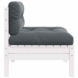 2-Sitzer Gartensofa Kiefer mit Kissen