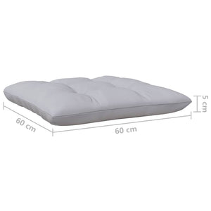 2-Sitzer Gartensofa Grau mit Kissen