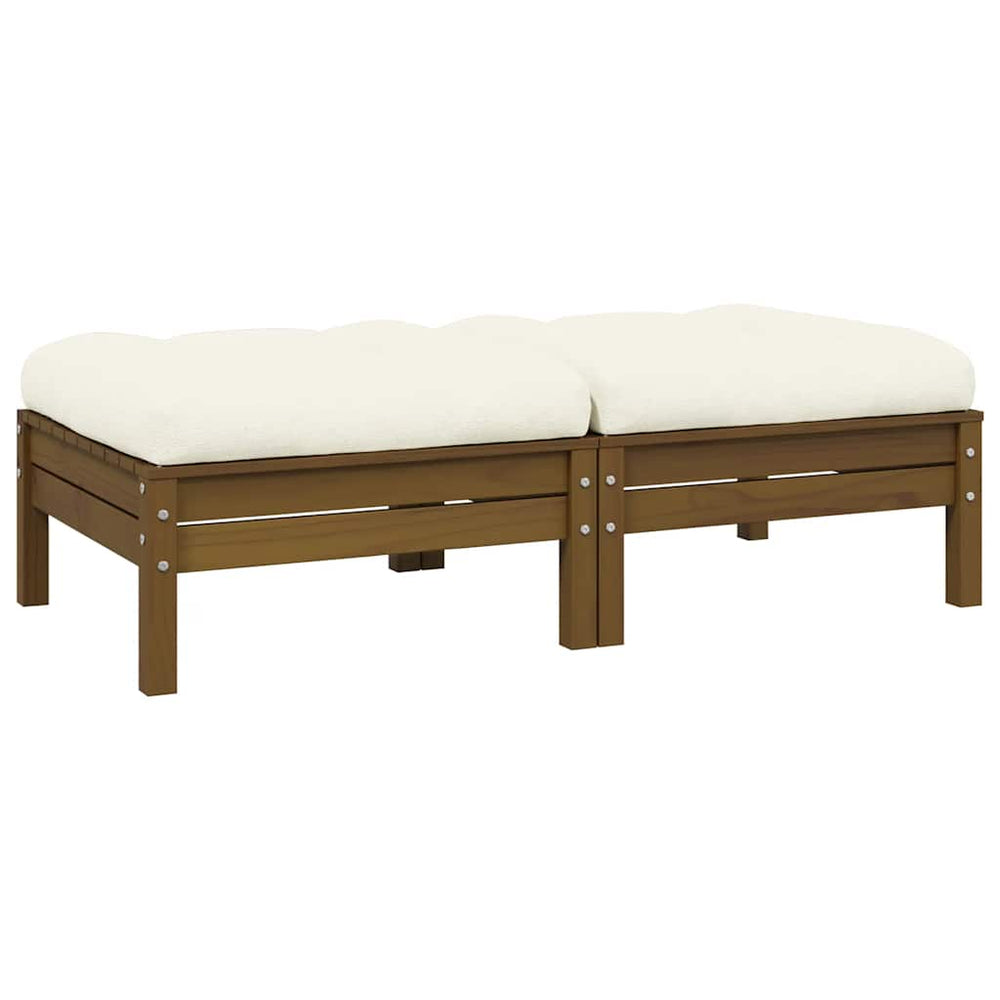 2-Sitzer Gartensofa Kiefer mit Kissen