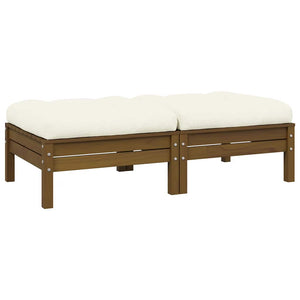 2-Sitzer Gartensofa Kiefer mit Kissen