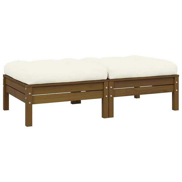 2-Sitzer Gartensofa Kiefer mit Kissen
