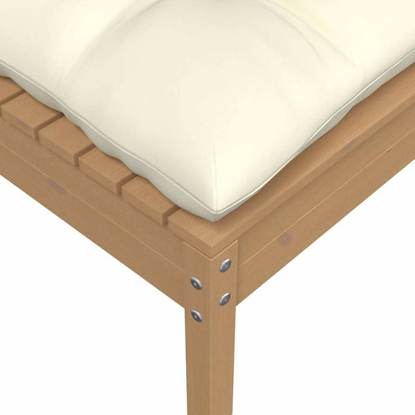 2-Sitzer Gartensofa Kiefer mit Kissen