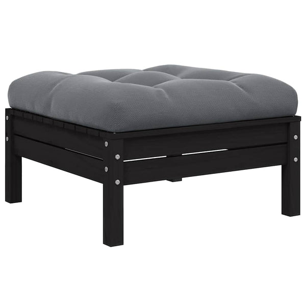 2-Sitzer Gartensofa Kiefer Massivholz mit Kissen