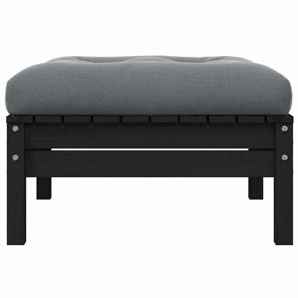 2-Sitzer Gartensofa Kiefer Massivholz mit Kissen