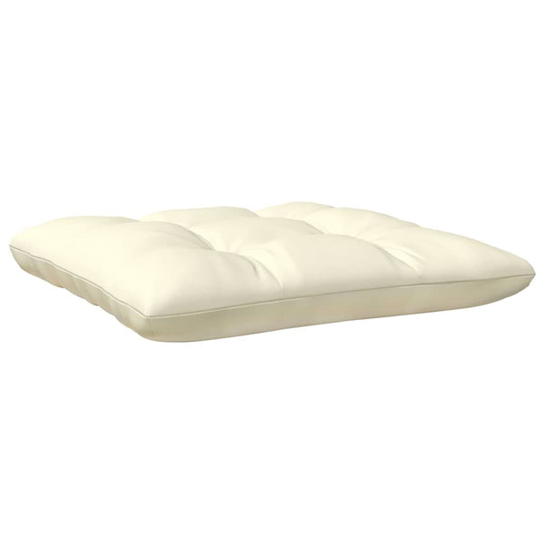 3-tlg. Garten Lounge Set Kiefer Massivholz Creme