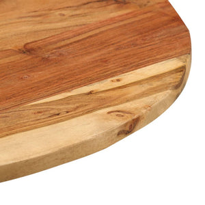 vidaXL Table d'appoint 60x(42-62) cm Bois d'acacia massif et fonte
