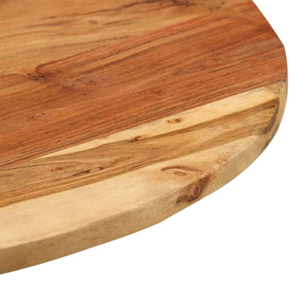 vidaXL Table d'appoint 60x(42-62) cm Bois d'acacia massif et fonte