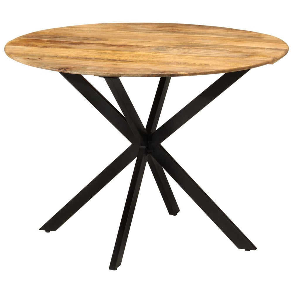 Esstisch Mango Massivholz & Stahl Ø110 cm
