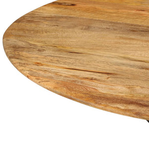 Esstisch Mango Massivholz & Stahl Ø110 cm