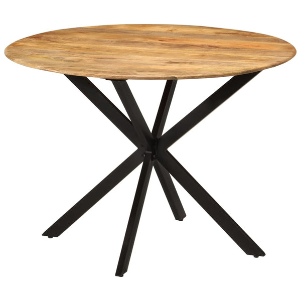 Esstisch Mango Massivholz & Stahl Ø110 cm