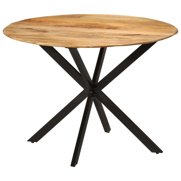Esstisch Mango Massivholz & Stahl Ø110 cm