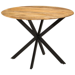 Esstisch Mango Massivholz & Stahl Ø110 cm
