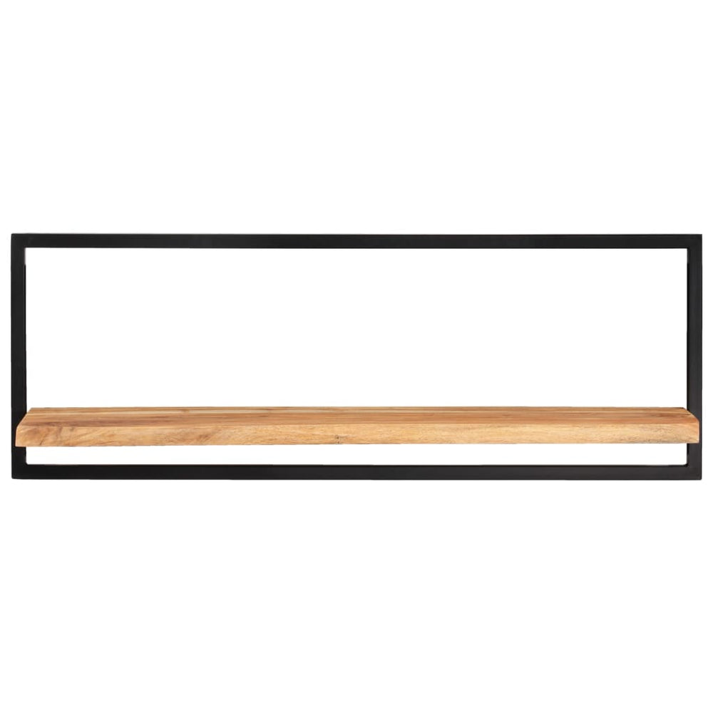 vidaXL Étagères murales 2 pcs 100x24x35 cm Bois d'acacia massif et acier