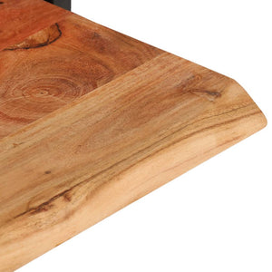 Wandregale aus Akazienholz, 2er Set