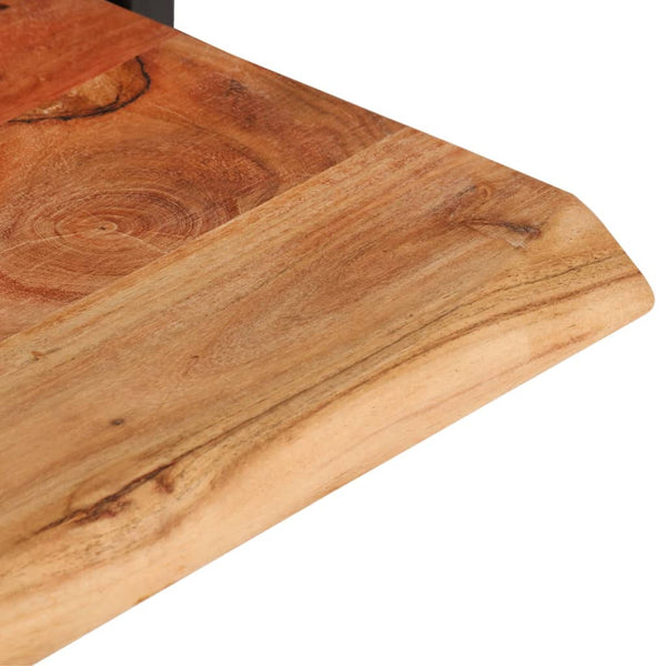 Wandregale aus Akazienholz, 2er Set