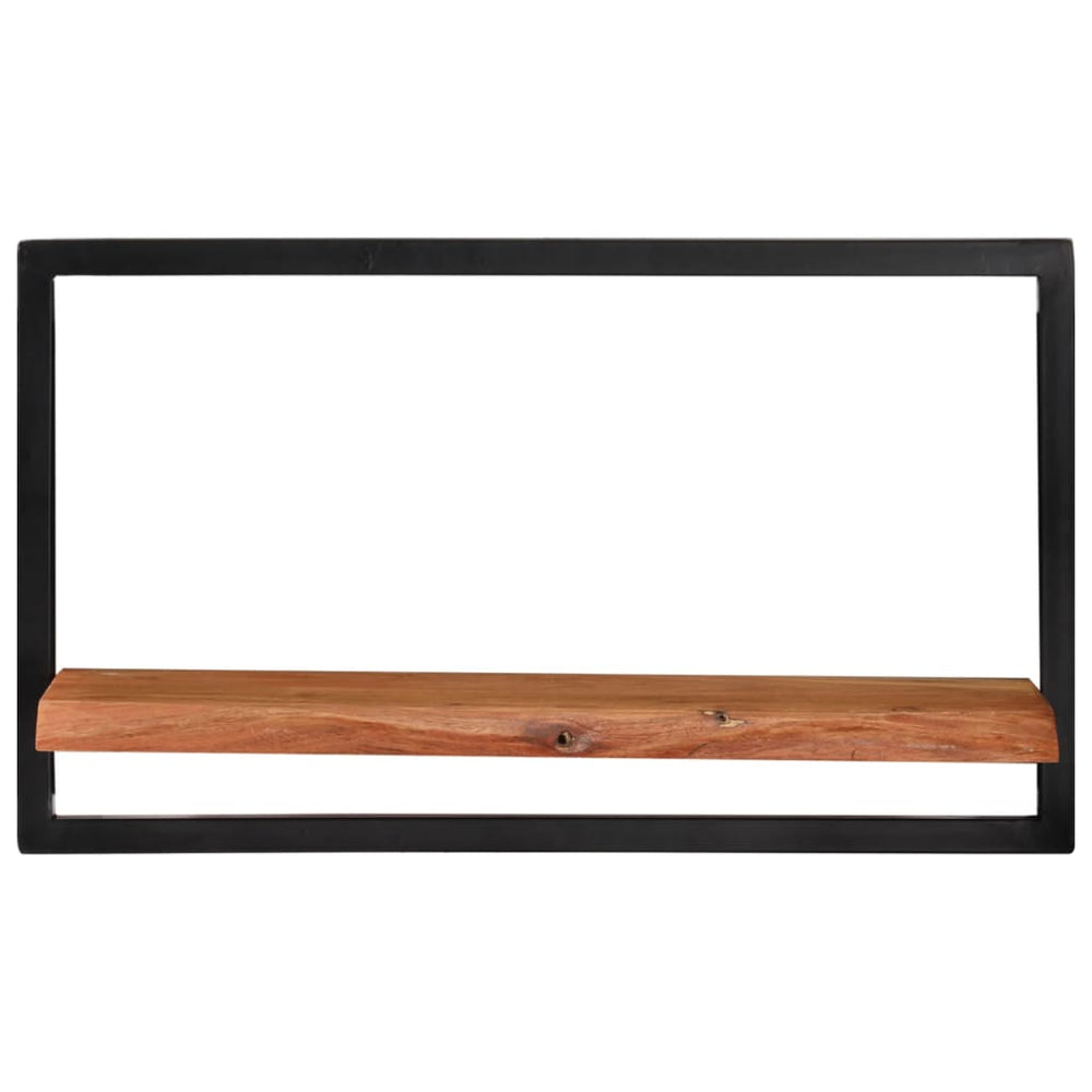 vidaXL Étagères murales 2 pcs 60x25x35 cm Bois d'acacia massif et acier