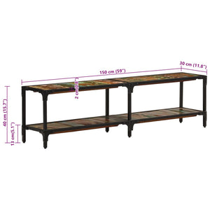 TV-Schrank Altholz Massiv 150 cm