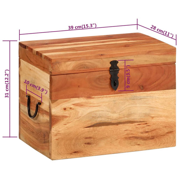 Akazie Aufbewahrungsbox 39x28x31cm